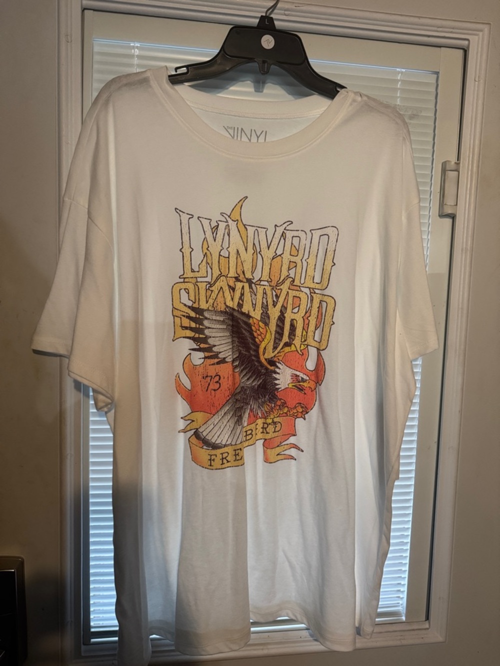 torrid White Graphic Tee with Eagle and Flame Print